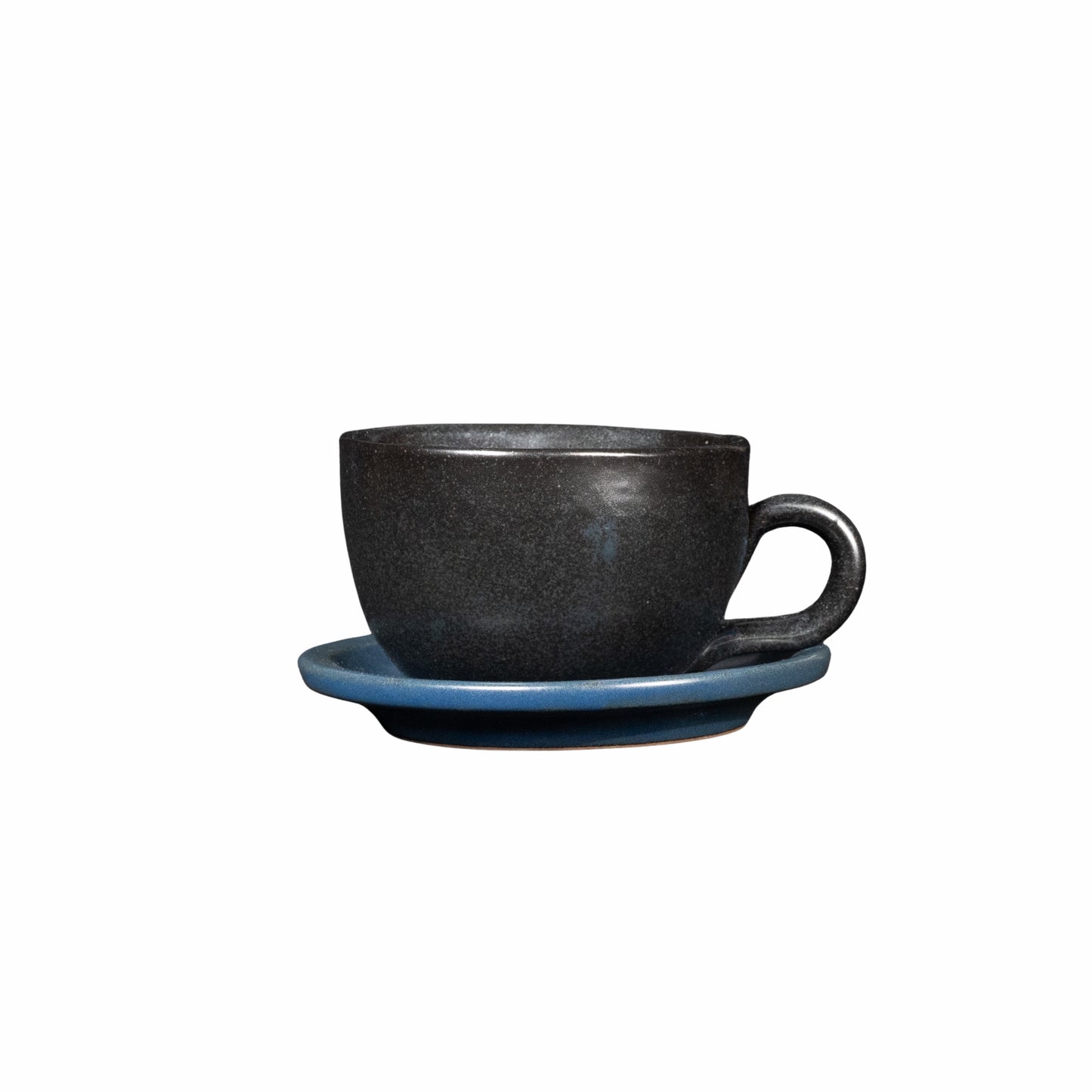 Große Tasse mit Unterteller "Dejeuner rond avec sous tasse" 2 Stk.