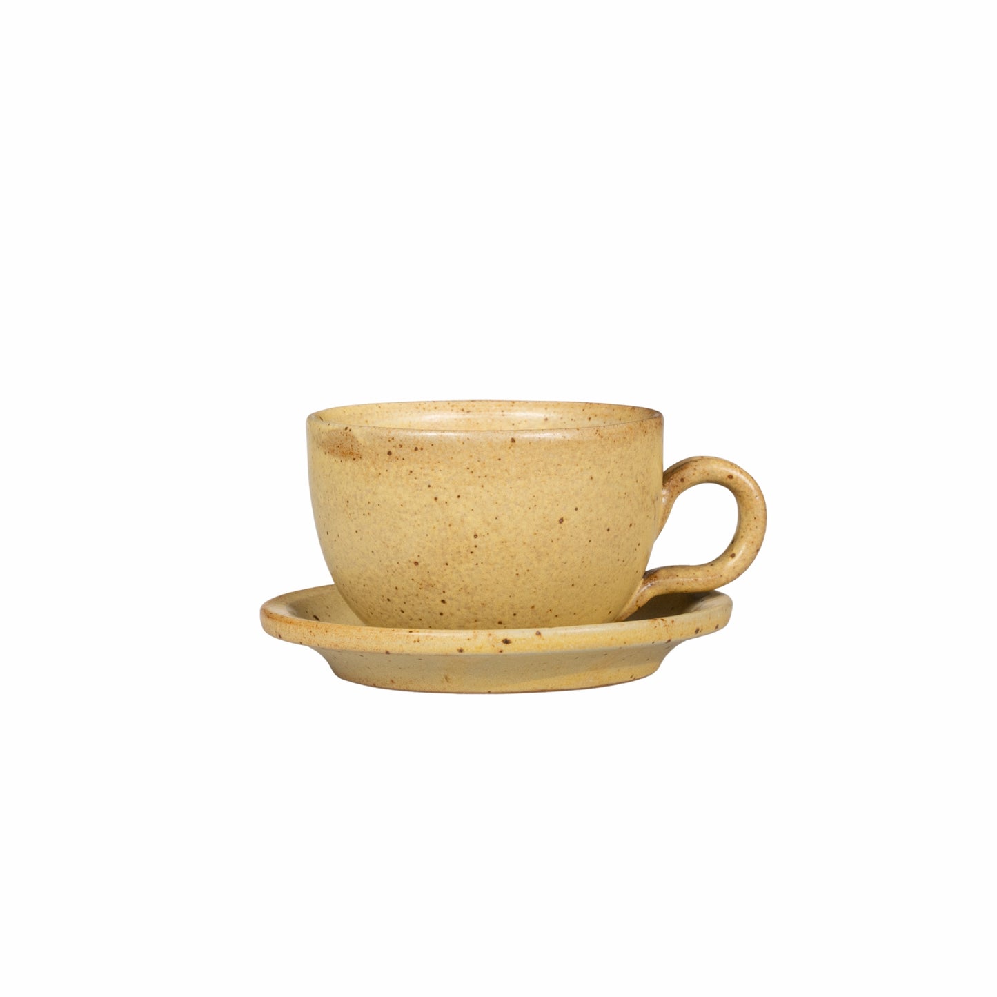 Große Tasse mit Unterteller "Dejeuner rond avec sous tasse" 2 Stk.