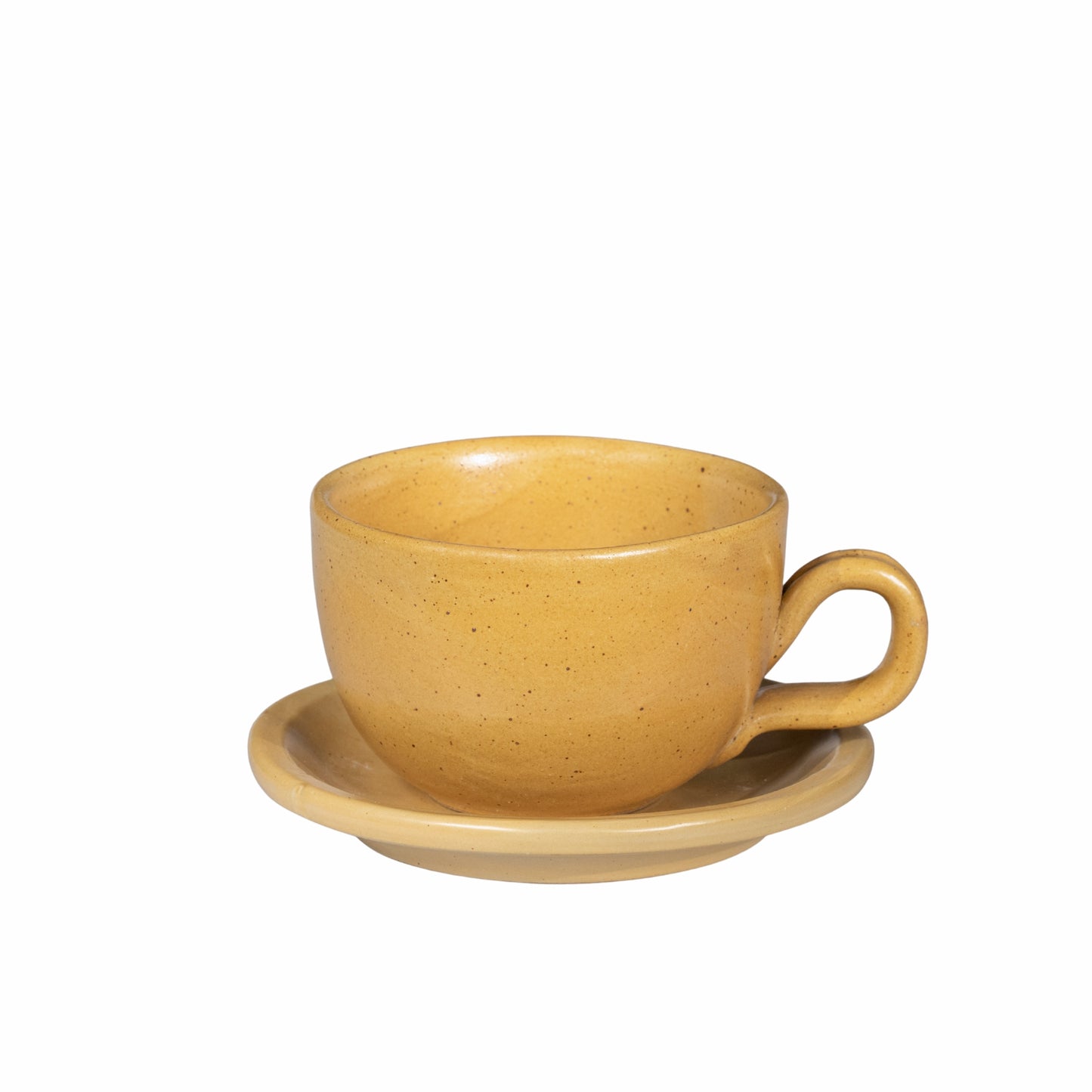 Große Tasse mit Unterteller "Dejeuner rond avec sous tasse" 2 Stk.