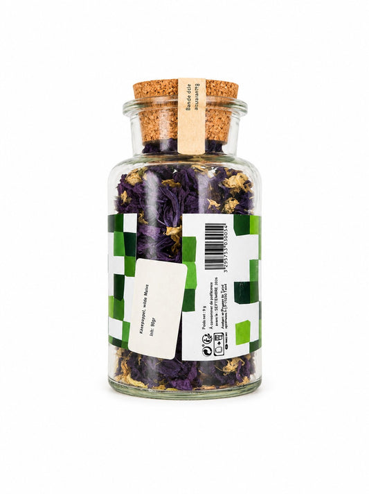 Organic Mallow Flowers in a Jar – Natural Herbal Tea from Taizé