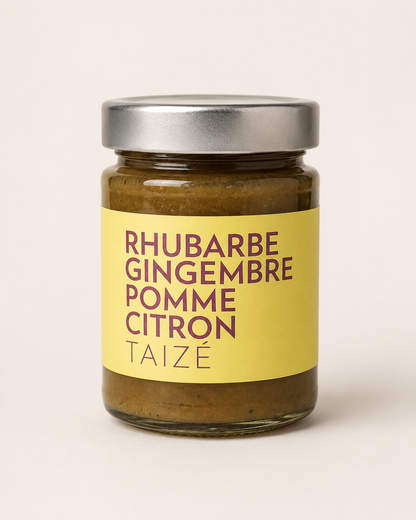 Rhabarber – Ingwer – Apfel – Zitrone Konfitüre aus Taizé