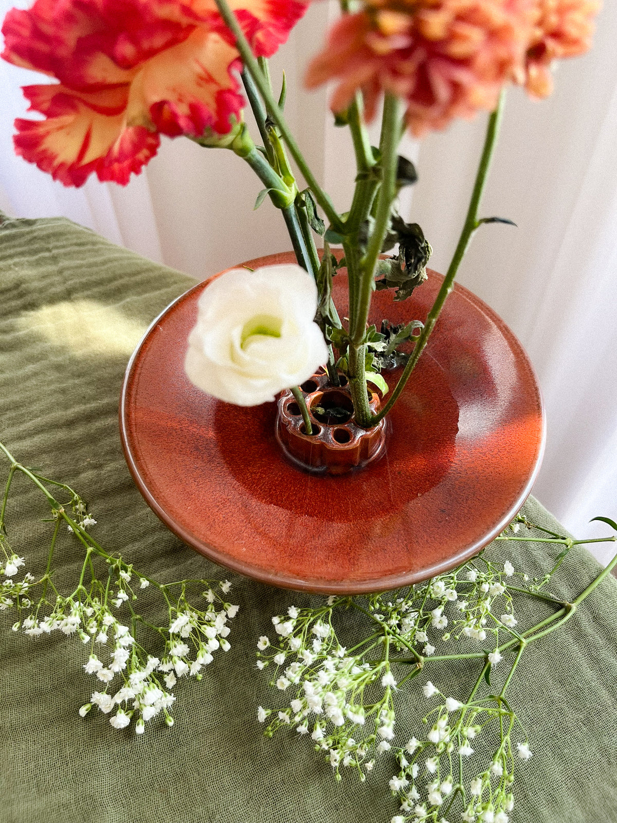 Platte ikebanavaas ‘Asia petite’